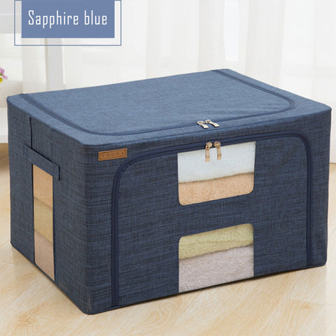 Storage Box Fabric Storage With Zipper Home